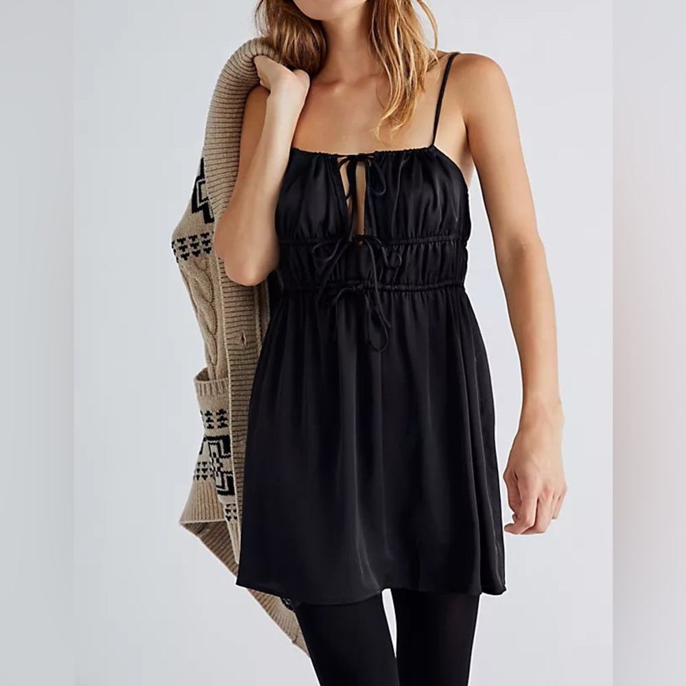 Intimately by Free People Black Mini Dress | Never Worn